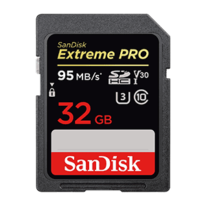 Carte mÃ©moire SanDisk Extreme Pro SDHC 32GB (SDSDXXG-032G-GN4IN)