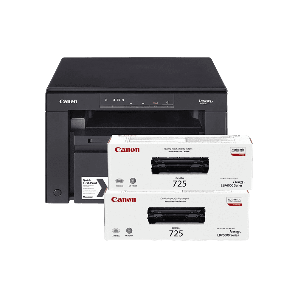CANON PACK Laser MFP i-SENSYS MF3010 (3en1) +CANON Cartridge 725 (PACK_MF3010+TONER725)