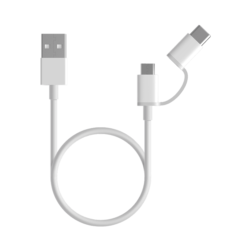 Mi 2-in-1 USB Cable (Micro USB to Type C) 100cm (MIUSBC100)-1
