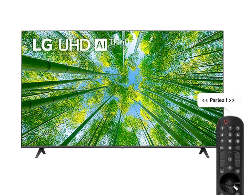 LG TV 55 4K HDR10 HLG Î±5 AI (55UQ80006LD)