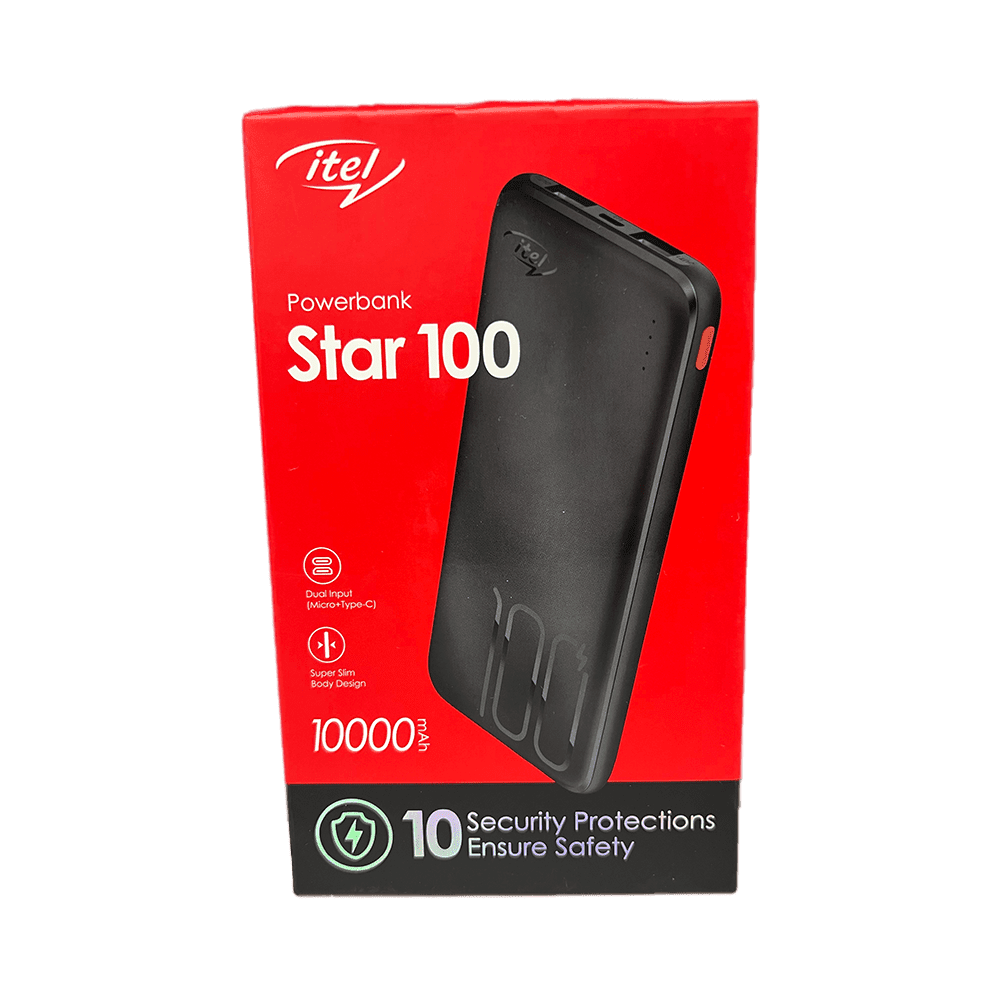 Itel PowerBank Star100 - 10000mAh ( Star100)