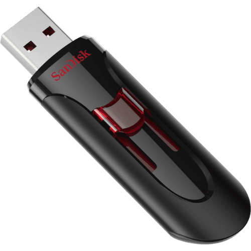 CLE USB SANDISK CRUZER GLIDE 256Go 3.0 NOIR (SDCZ600-256G-G35)