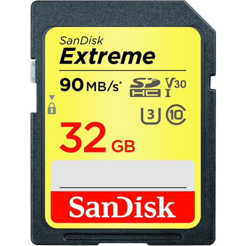 Carte SDHC SanDisk Extreme UHS-I 32GB (SDSDXVE-032G-GNCIN)
