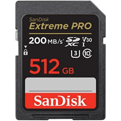 Carte mémoire SDXC™ UHS-I SanDisk Extreme PRO 512 Go (SDSDXXD-512G-GN4IN)