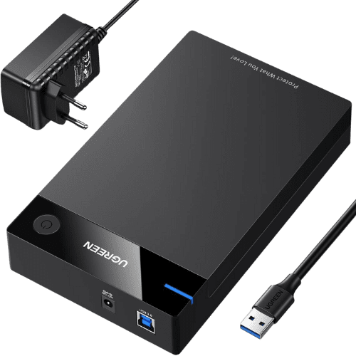 Ugreen Boitier disque dur externe USB 3.0 to 2,5/3,5 SATA (50422)