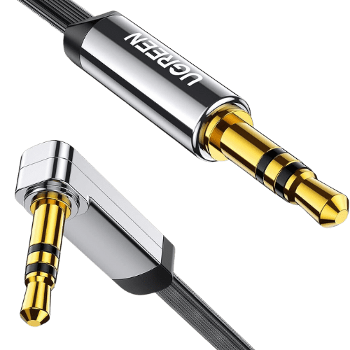 Ugreen Cable Audio Jack flat Angled 3.5mm Male to Male 2M (10599)