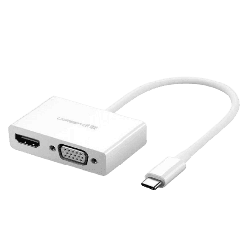 Ugreen Convertisseur USB-C to HDMI+VGA Blanc (30843)