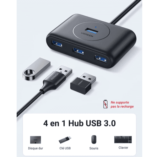 Ugreen HUB USB 3.0 to 4 x USB 3.0 1M (20291)-1