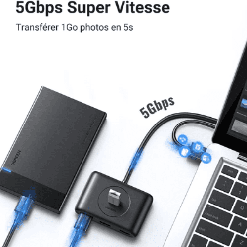 Ugreen HUB USB 3.0 to 4 x USB 3.0 1M (20291)-2