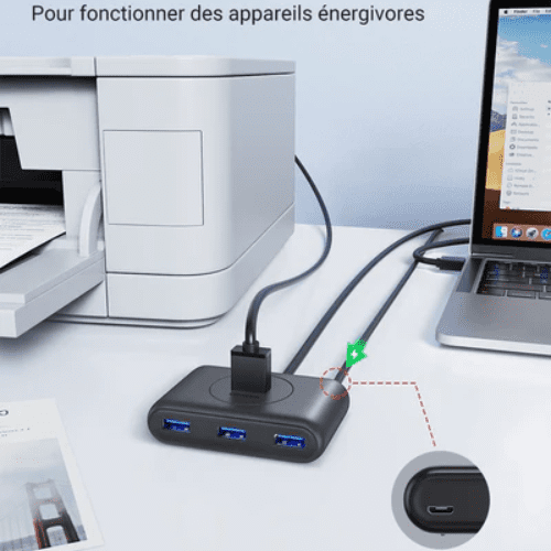 Ugreen HUB USB 3.0 to 4 x USB 3.0 1M (20291)-4