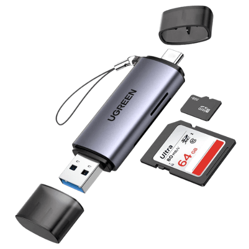 Ugreen Lecteur carte mÃ©moire SD/TF USB-C & USB3.0 (50706)