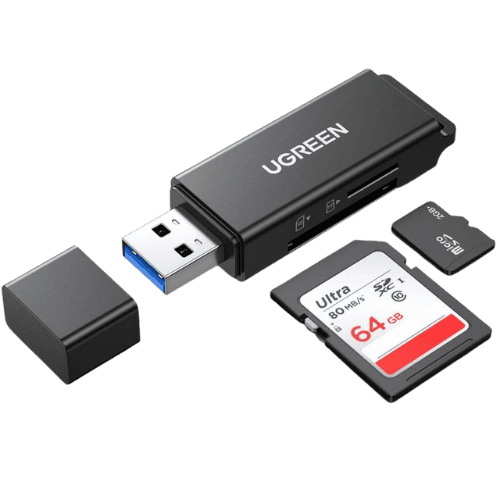 Ugreen Lecteur carte mÃ©moire SD/TF USB 3.0 2en1 Noir (40752)