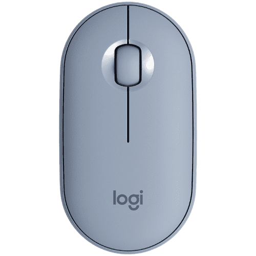 Logitech Pebble M350 Wireless Mouse BLUE GREY EMEA (910-005719)
