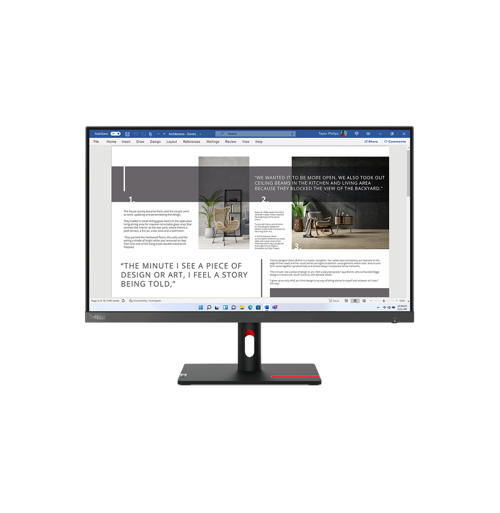 ecran 27 full hd lenovo thinkvision s27i 30 63dfkat4eu