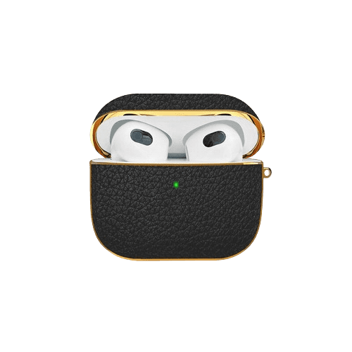 hyphen apple airpods 3 leather case black hac lcbk2007 1