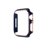 hyphen apple watch frame protector 45mm blue and rose gold haw fp45blrg7767 1