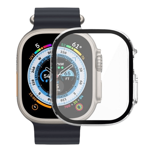 hyphen apple watch protector ultra transparent 49mm haw tr496241 1