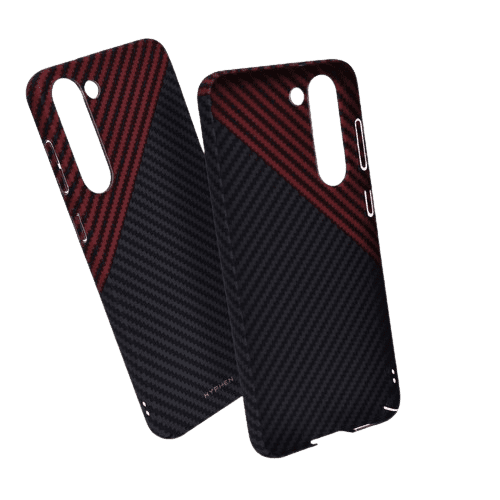hyphen dual color carbon fiber case samsung s23 black and red hpc cs23brd7279 1