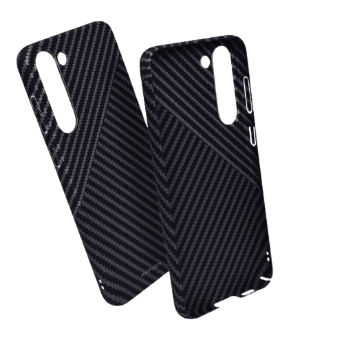 hyphen dual color carbon fiber case samsung s23 plus black and white hpc cs23pbw7286 1