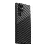 hyphen dual color carbon fiber case samsung s23 ultra black and white hpc cs23ubw7316 1