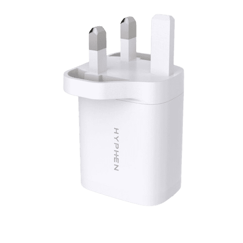 hyphen dual port pd adaptor 20w uk plug white hpa d20ukw0485 1