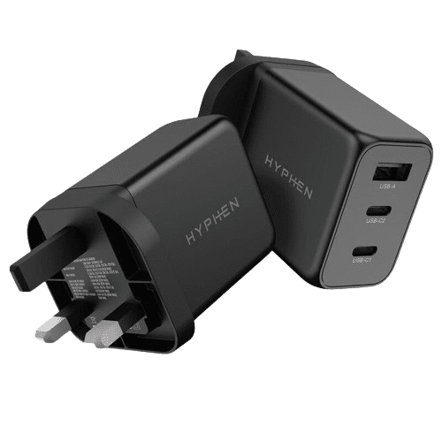 hyphen gan adaptor 65w uk plug black hpa g65wukb7811 1