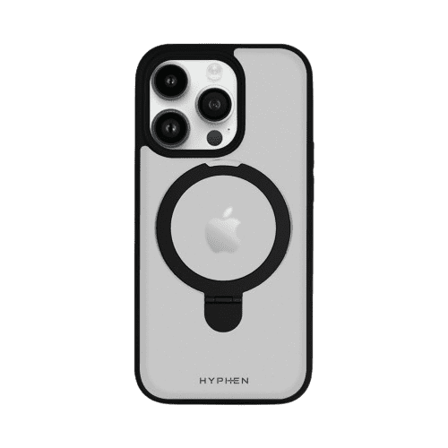 hyphen magsafe stand case black iphone 15 pro 6 1 hpc rbk15p8559 1