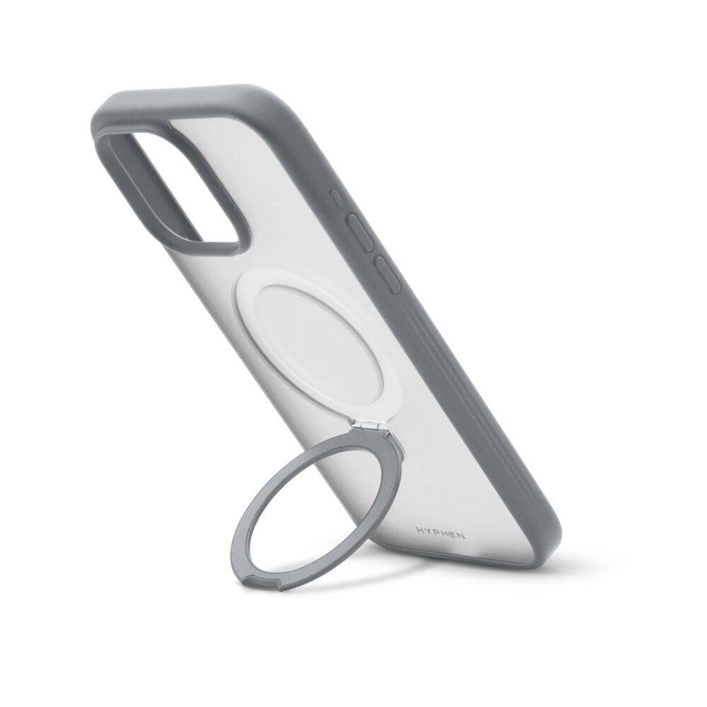 hyphen magsafe stand case gray iphone 15 pro max 6 7 hpc rgy15pm8603 4