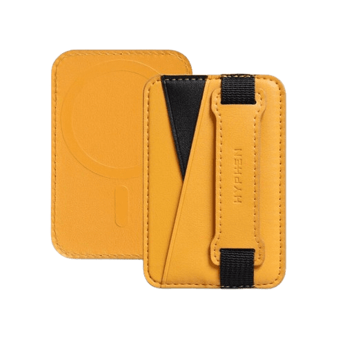 hyphen magsafe wallet dual pocket with grip orange hmw dpgor5046 1