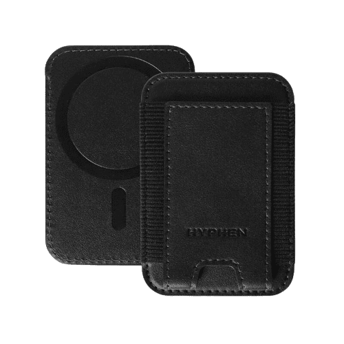 hyphen magsafe wallet single pocket holder black hmw sphbk4995 1