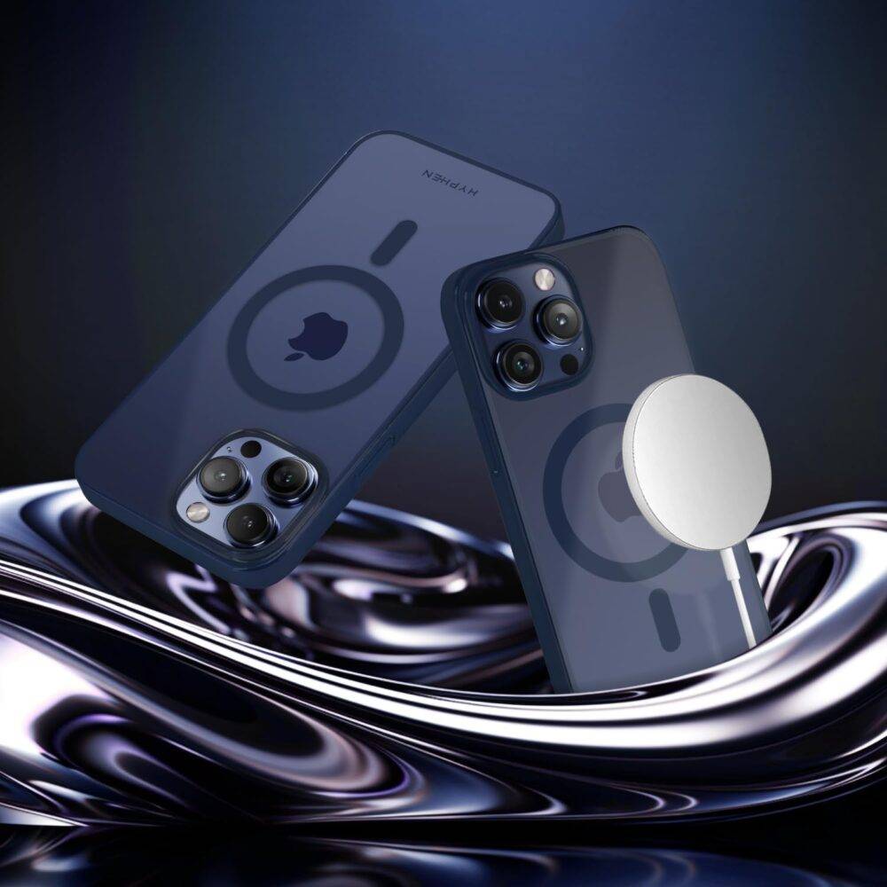 hyphen noct magsafe frame case titanium blue iphone 15 pro 6 1 hpc fbl15p8375 4