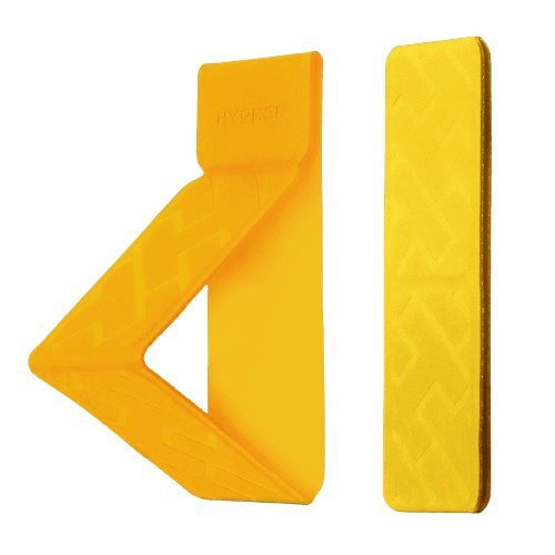 hyphen phone case grip holder and stand yellow upto 6 1 inches hgh yl614797 1