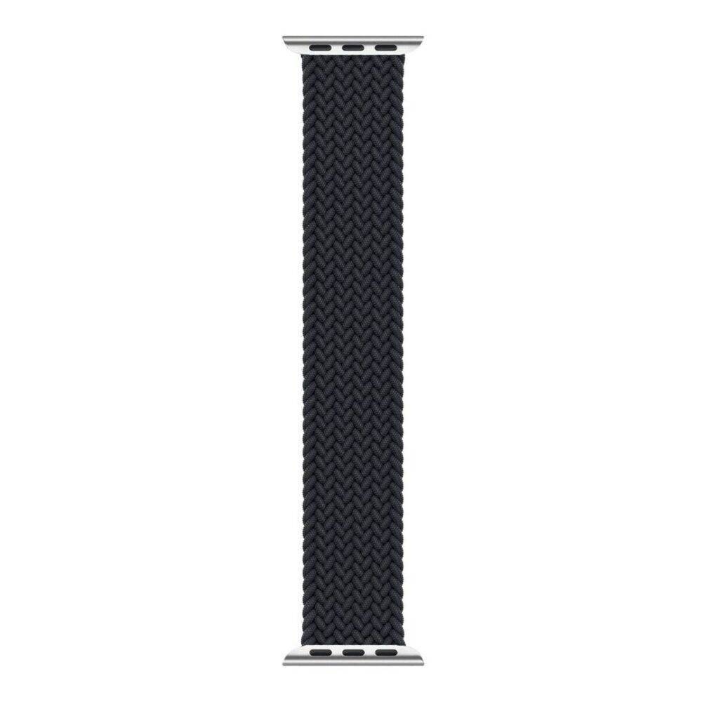 hyphen watch strap apple braided watch band black 42 44 mm medium hws abwbkm9954 5