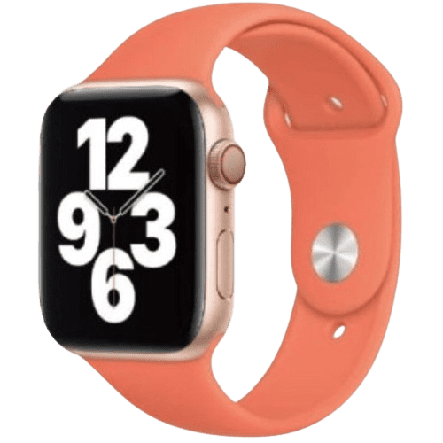 hyphen watch strap apple silicone band orange 38 40 mm hws asbogs1902 1