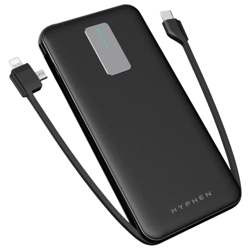 hyphen x series 10k mah slim powerbank fast charge hpb 10blk1968 1